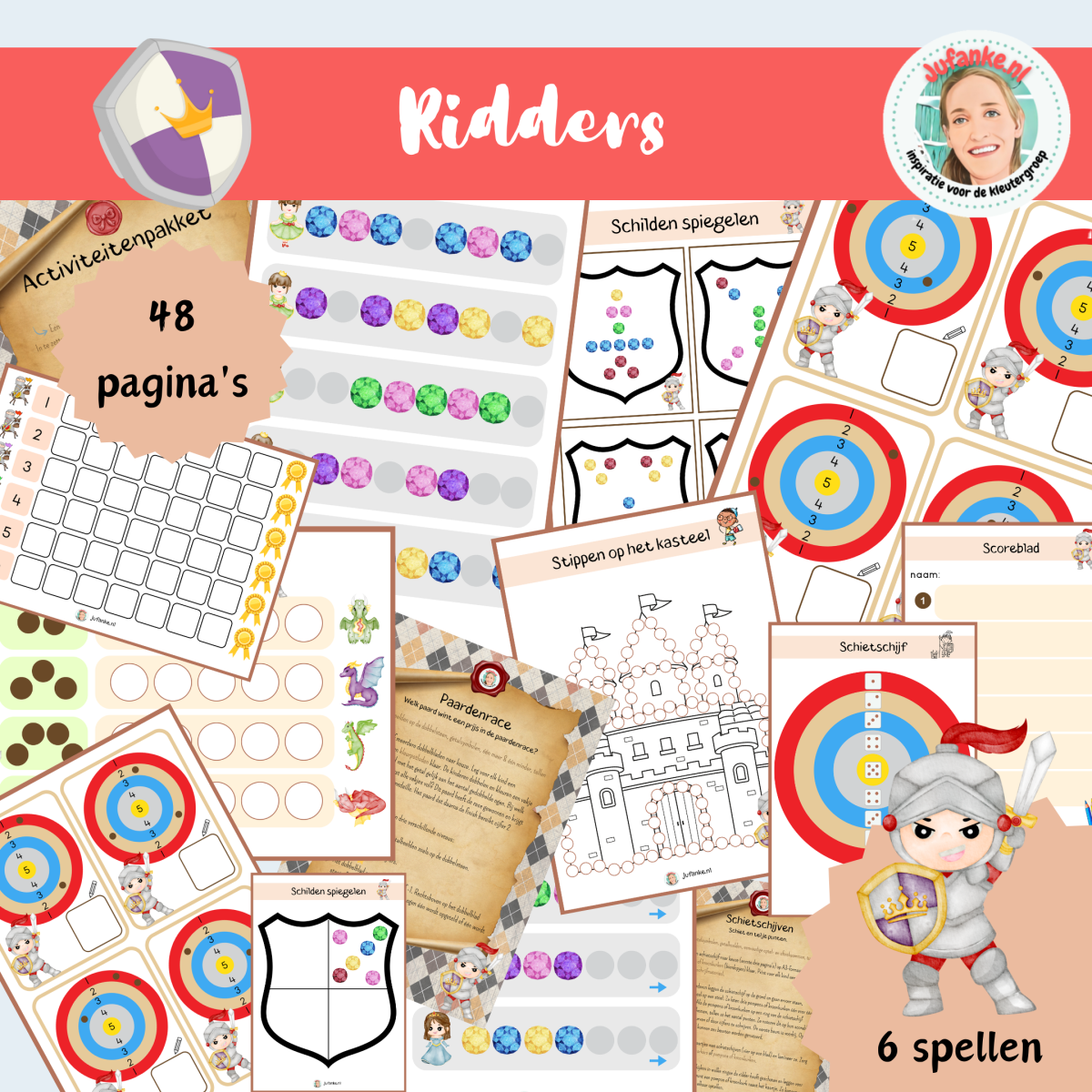 Thema ridders spelinloop | activiteiten voor kleuters