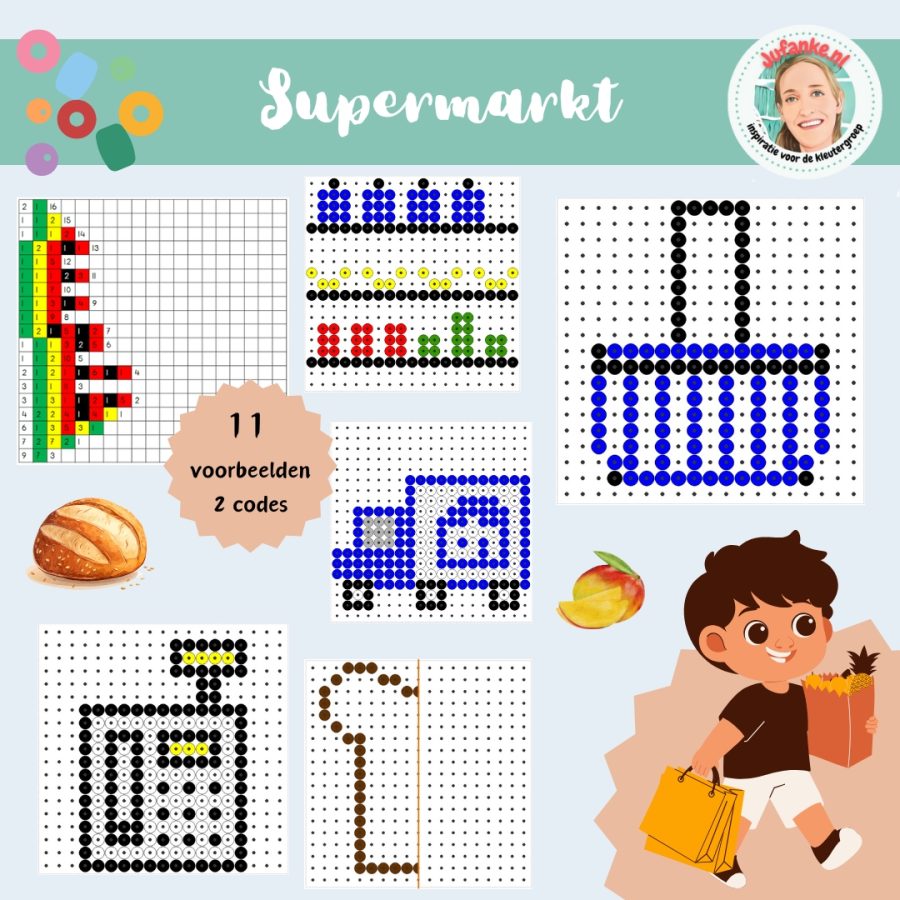 kralenplankvoorbeelden supermarkt