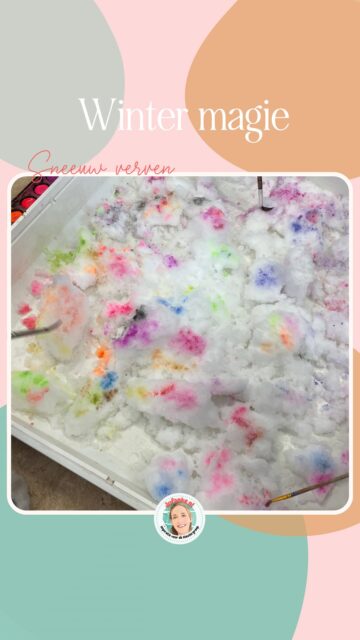 Geïnspireerd door een idee van @liefdevoorkleuters gingen we met sneeuw en waterverf aan de slag! ❄️🤩 We vulden een lage bak met sneeuw, zetten deze binnen en verven maar! De sneeuw begon pas na de speel-/werktijd te smelten. Morgen zien de kinderen wat er van het kunstwerk over is. Gelukkig hebben we een stukje in de vriezer gelegd. 😂

#themawinter #sneeuw #kleuters