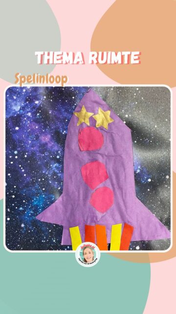 🚀 Ruimte spelinloop met knutselen, kleien, rijmen, rijgen en dobbelen. 

🔗 De materialen vind je in m’n ruimtebundel en gratis op de themapagina ‘ruimte’ op Jufanke.nl. 🪐 

De mooie raket op de omslagfoto is gemaakt door een kleuter uit onze andere kleutergroep. 🤩