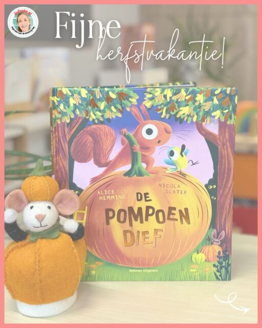 Fijne vakantie 🍂 voor de regio’s midden & zuid!
Dit leuks staat alvast klaar in ons lokaal. Het project De Pompoendief van @kleuteruniversiteit met de allerleukste pompoenmuis van @sjaalmetverhaal. 🧡
Heerlijk herfstig! 🎃 🍄