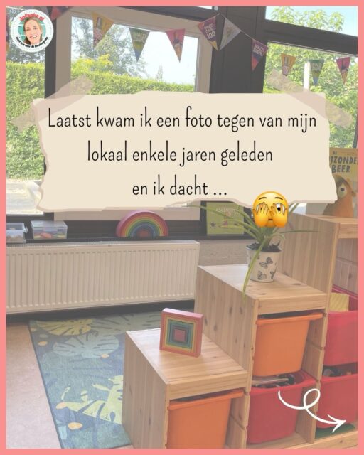 Wat kunnen dingen veranderen … 
Pas op met het lezen van deze post. Wie weet ren je dit weekend nog terug naar school om … 🏃🏼‍♀️ 🫣

#kleuters #groep12 #klaslokaal