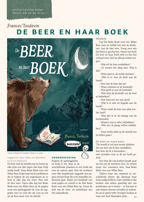 de beer en haar boek lessuggesties