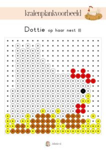 kralenplank Dottie lente kleuters
