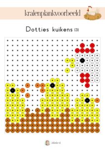 kralenplank Dottie lente kleuters