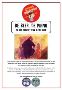 de beer en de piano concert op de planken