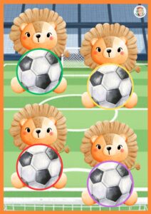 voetbal WK figurovorm kleuters