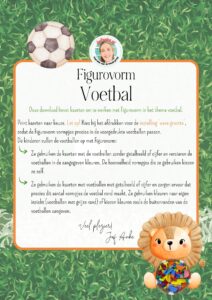 voetbal WK figurovorm kleuters