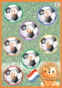 voetbal WK figurovorm kleuters