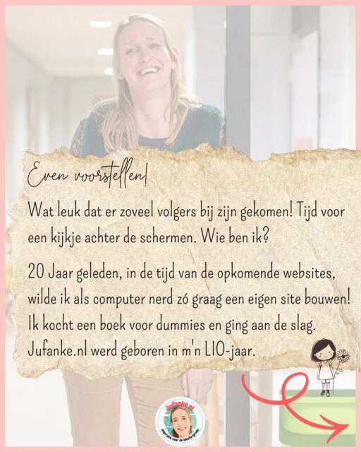 𝔼𝕧𝕖𝕟 𝕧𝕠𝕠𝕣𝕤𝕥𝕖𝕝𝕝𝕖𝕟 …
Een beetje meer over mij en m’n (juffen)leven, swipe voor het hele verhaal.