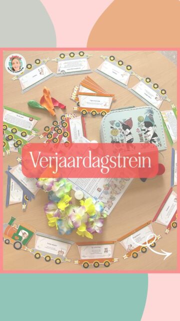 𝔽𝕖𝕖𝕤𝕥! 🥳 
Onze eerste verjaardag is gevierd en zo doen wij dat! 🎈 
Deze leuke verjaardagstrein vind je op m’n site en die lieve feestvarkens zijn van @sjaalmetverhaal. 🥰 🐷