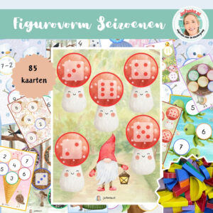 figurovorm seizoenen kleuters ontwikkelingsmateriaal
