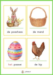 woordkaarten Pasen