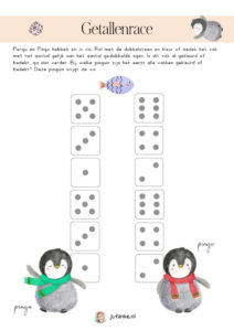 getallenrace winter dobbelspel