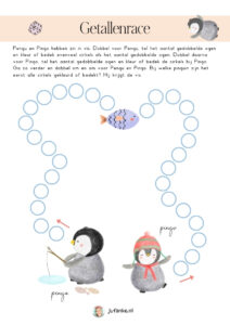 getallenrace winter dobbelspel