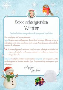 scope achtergronden winter kleuters