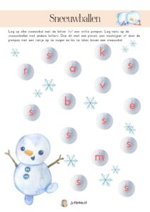 winter fijne motoriek en mondmotoriek