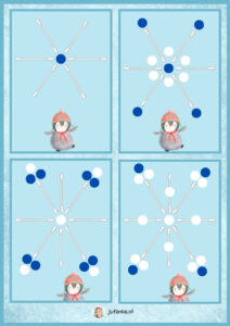 sneeuwkristellen winter kleuters