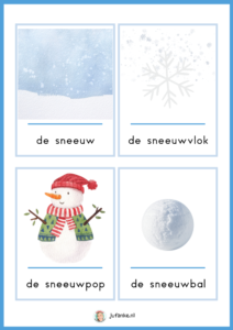 winter woordkaarten