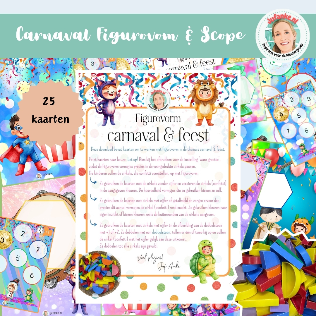 carnaval scope figurovorm kleuters spelinloop