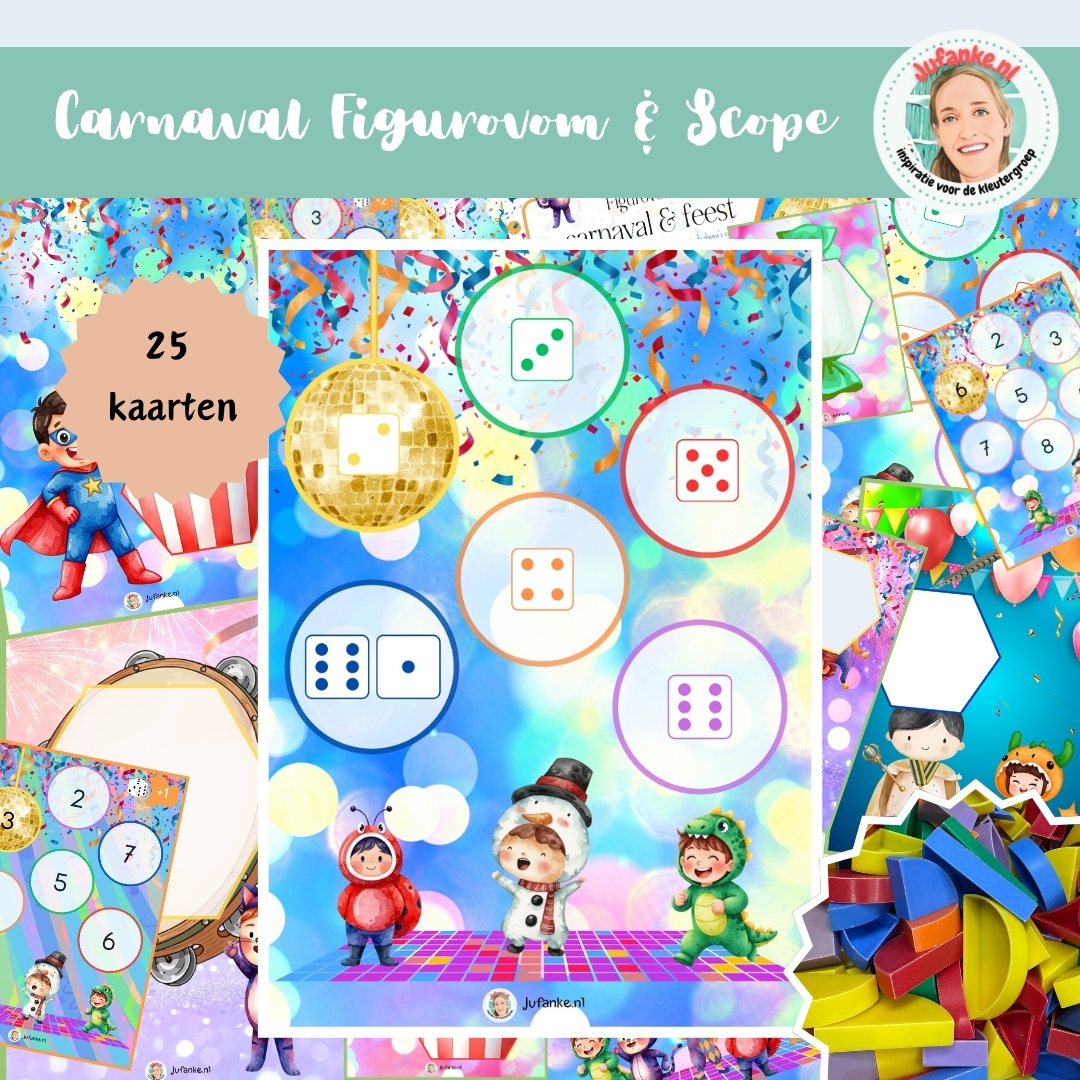 carnaval scope figurovorm kleuters spelinloop