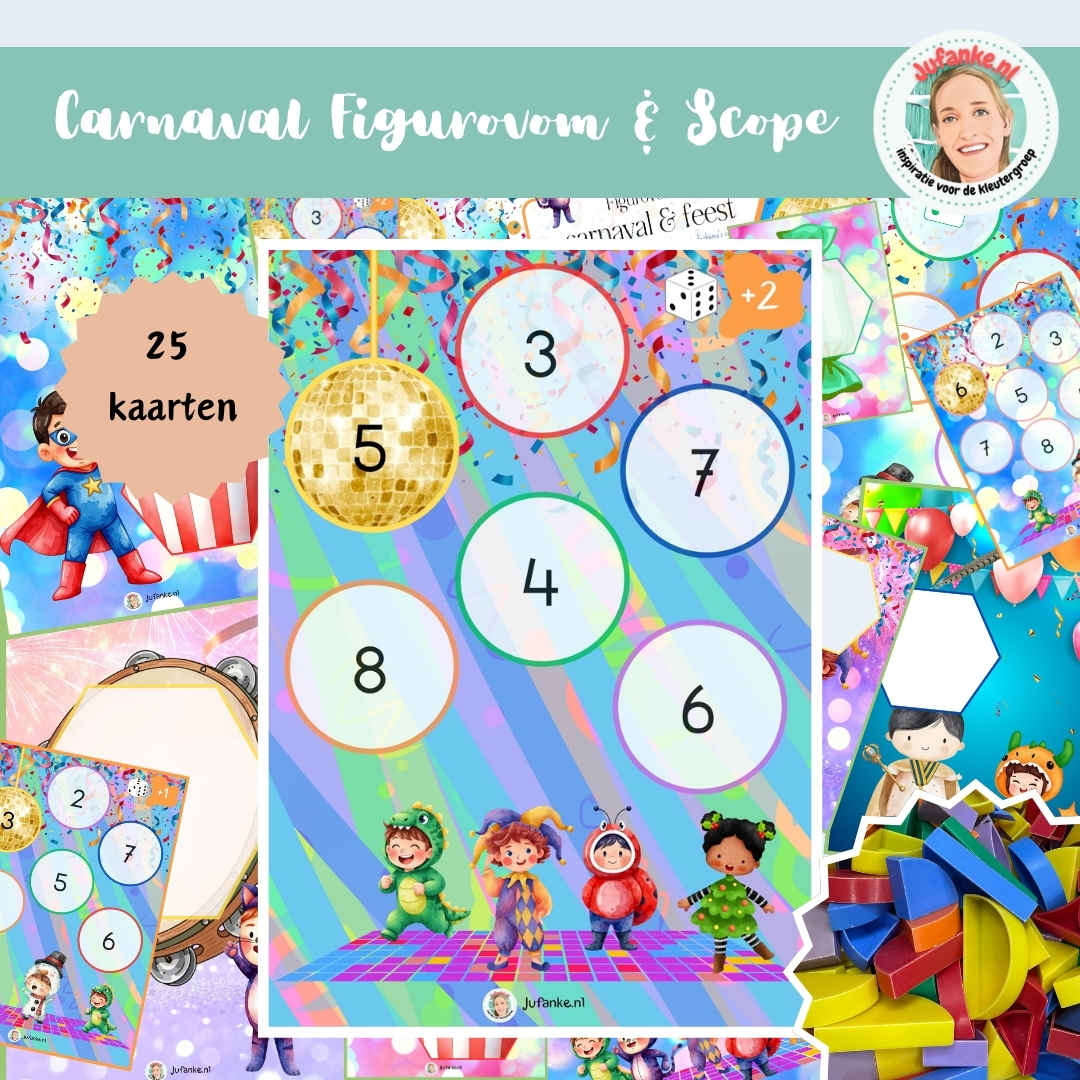 carnaval scope figurovorm kleuters spelinloop
