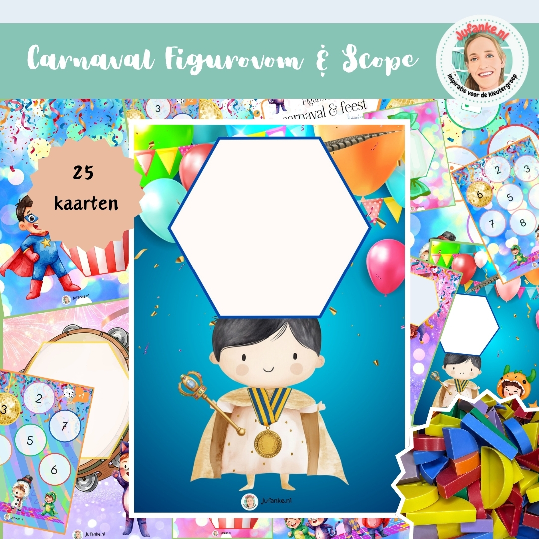 carnaval scope figurovorm kleuters spelinloop