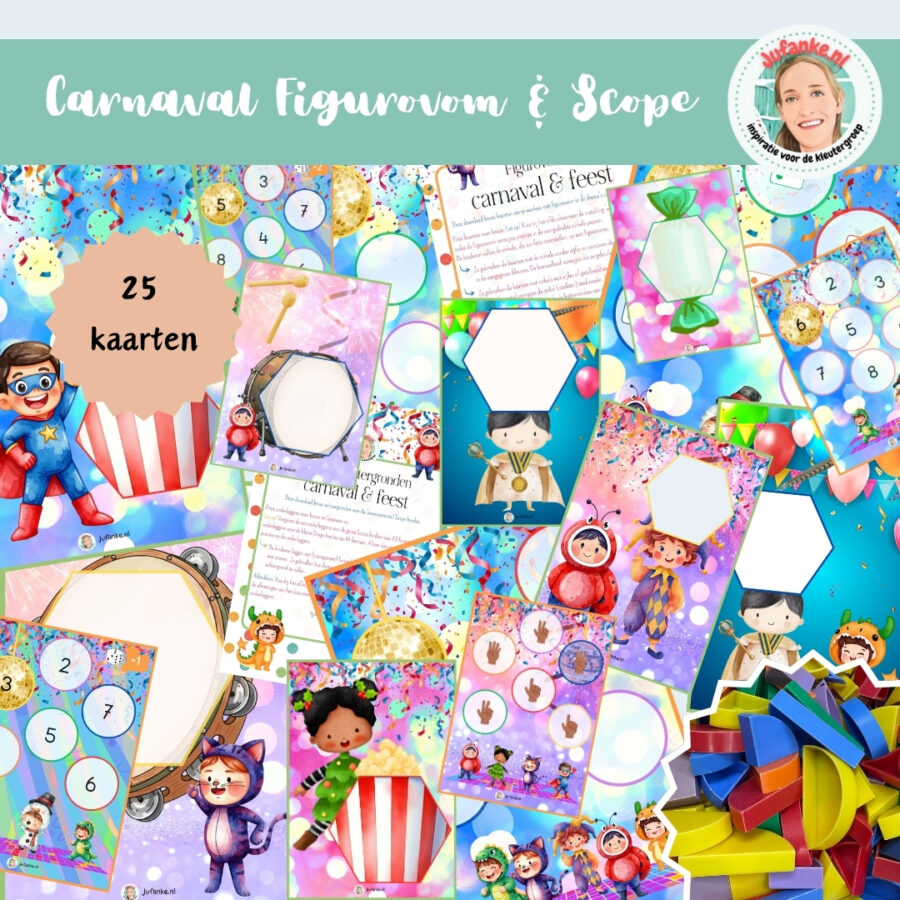 carnaval scope figurovorm kleuters spelinloop