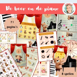 de beer en de piano thema muziek kleuters