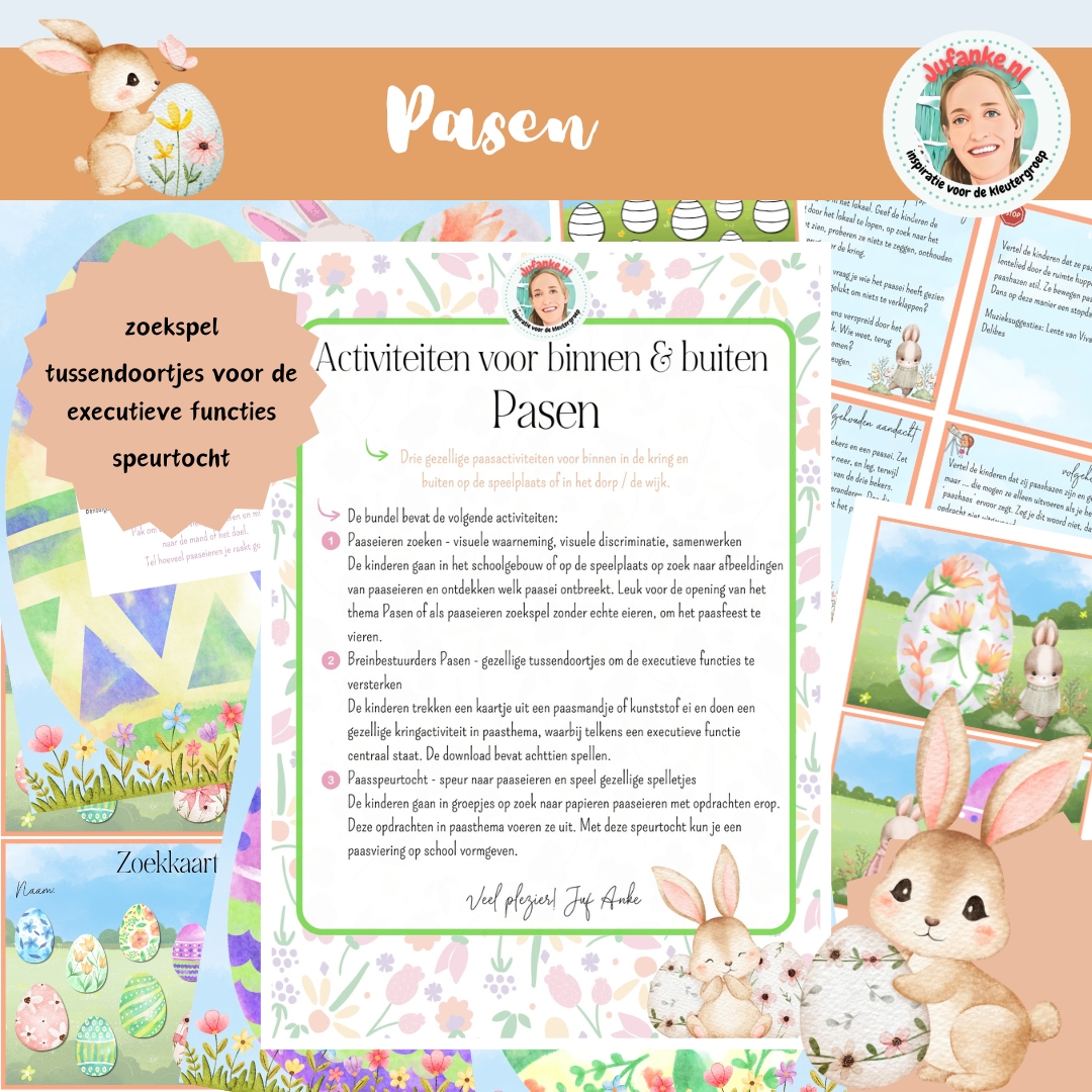 pasen speurtocht zoekspel themaopening viering kleuters
