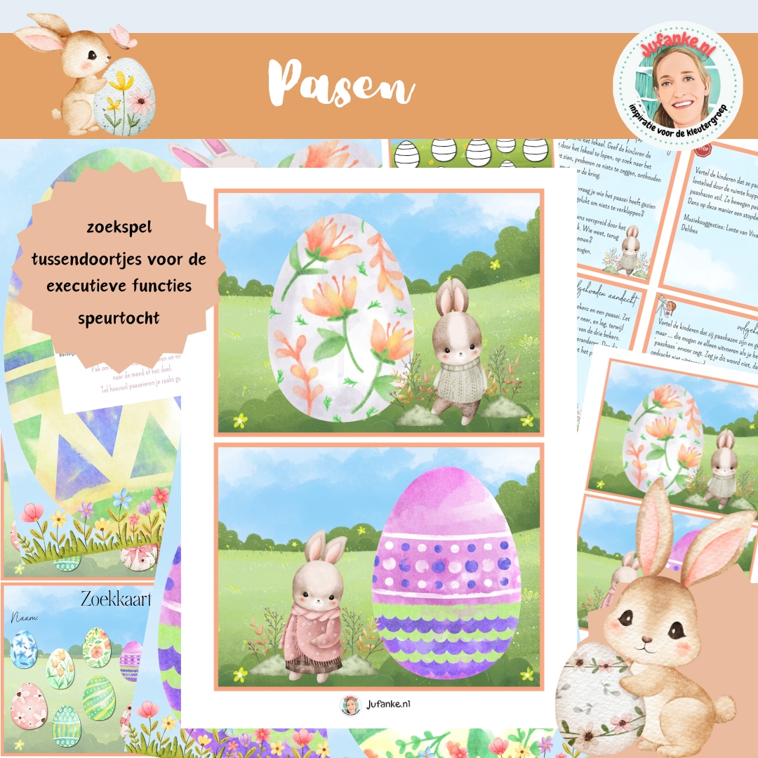pasen speurtocht zoekspel themaopening viering kleuters