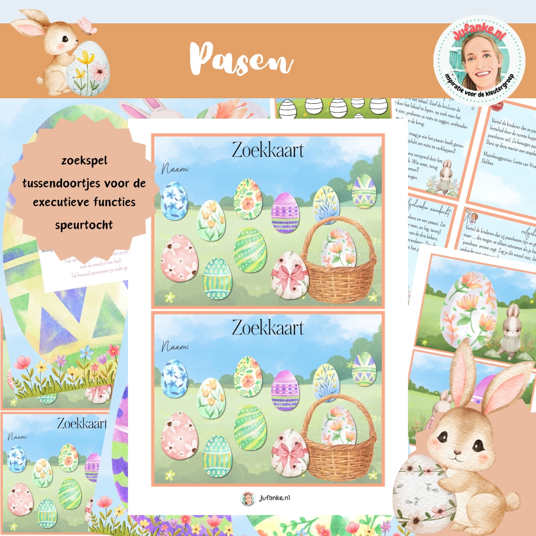 pasen speurtocht zoekspel themaopening viering kleuters