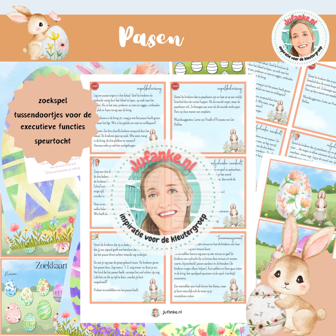 pasen speurtocht zoekspel themaopening viering kleuters