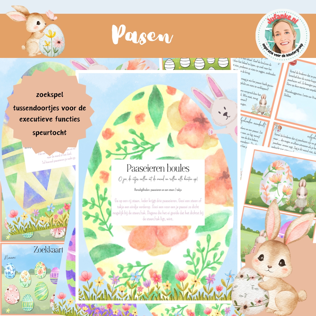 pasen speurtocht zoekspel themaopening viering kleuters