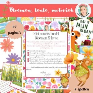 lente bloemen fijne motoriek kleuters