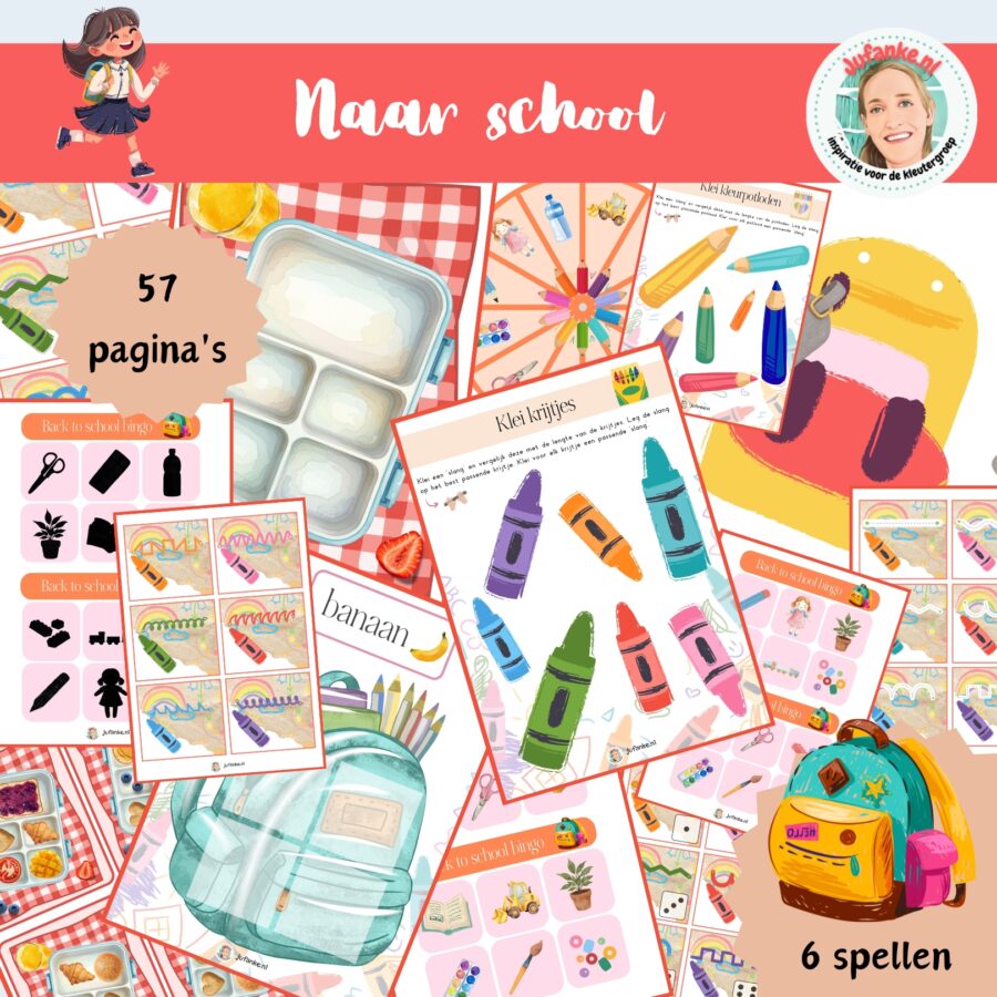 naar school spellenpakket kleuters inloop
