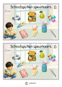 schoolspullen speurtocht kleuters