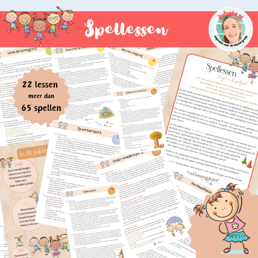 Spellessen voor kleuters - Een heel jaar rond